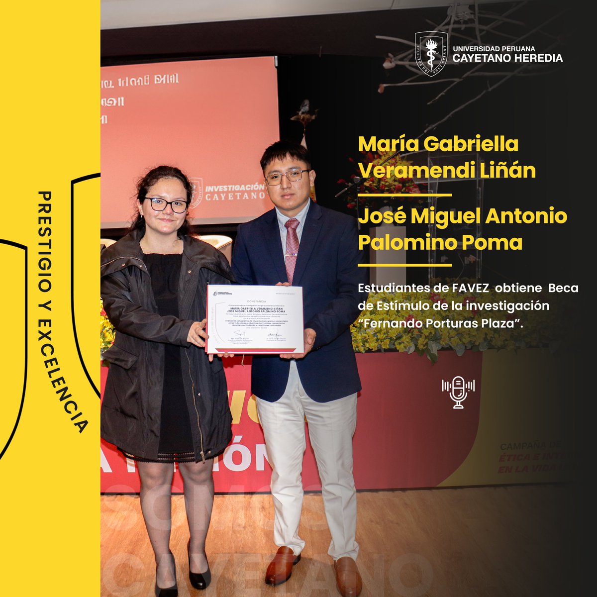 favez_upch's tweet photo. El pasado 18 de septiembre se llevó a cabo la ceremonia de premiación de los Fondos Cayetano para Investigación 2024, organizada por el Vicerrectorado de Investigación y la Dirección Universitaria de Promoción y Gestión de la Investigación, Ciencia y Tecnología de la UPCH. https://t.co/CEFy0PbgLN