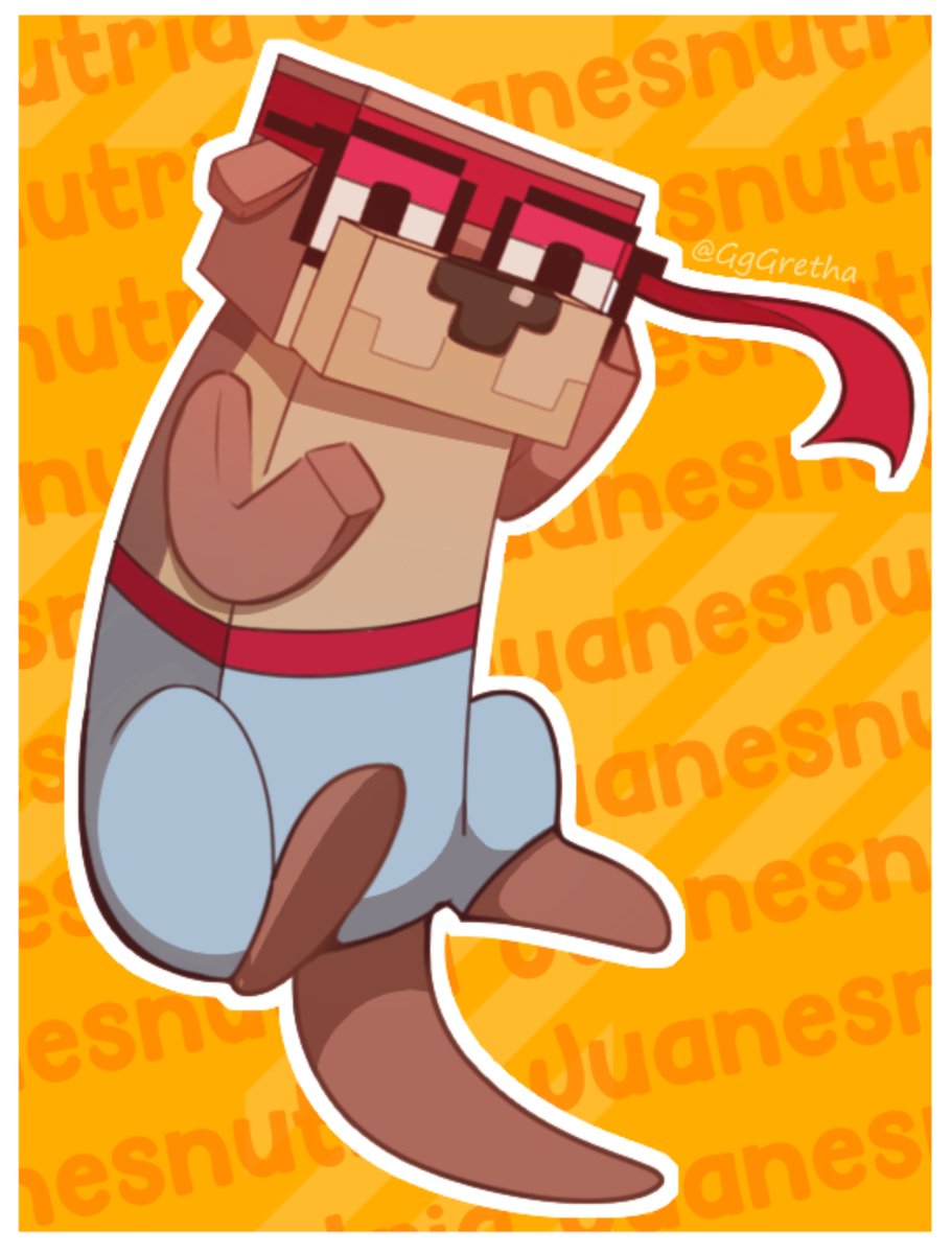 Mi primer fan art de #DEDsafioMinecraft3 y claro tenía que dibujar a <a href="/JuanSGuarnizo/">ElJuaniquilador 💪</a> ✨