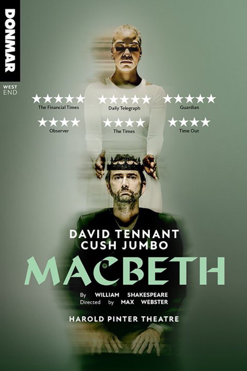 Have seen the future and it looks like #macbeth  at <a href="/HPinterTheatre/">Harold Pinter Theatre</a> with awesome David Tennant, Cush Jumbo and my brilliant pal <a href="/MoyoAkande/">Moyo Akandé</a>. Amazing ensemble cast, beautiful music and ground-breaking soundscape thru headphones that really put you in the world of the play. #gosee