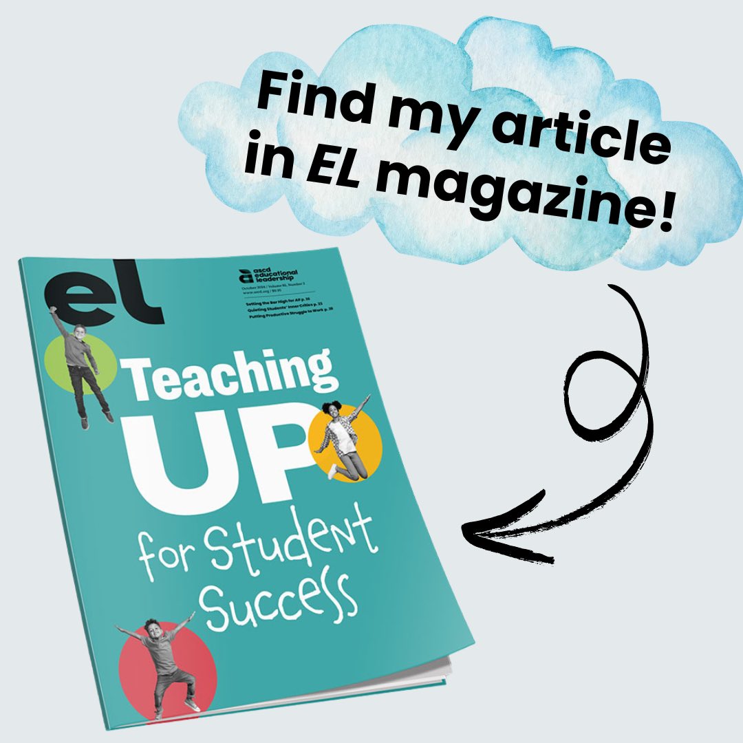 The October issue of EL Magazine is out now! Check out my leadership article on “The Power of a Growth Focus”. 

ascd.org/el/teaching-up…