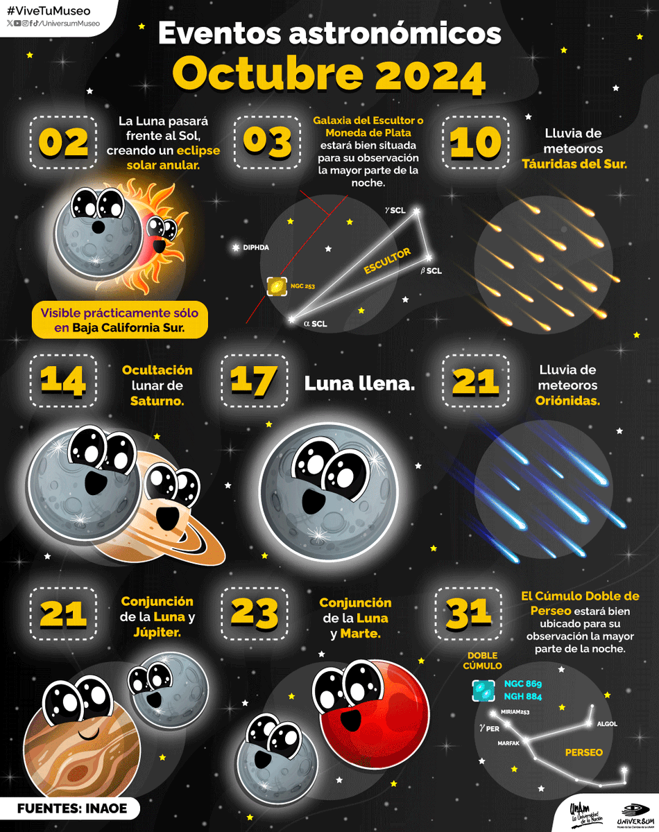 ¡Mira al cielo! 🌌
Conoce todo lo que te espera en este mes. 💫

#ViveTuMuseo