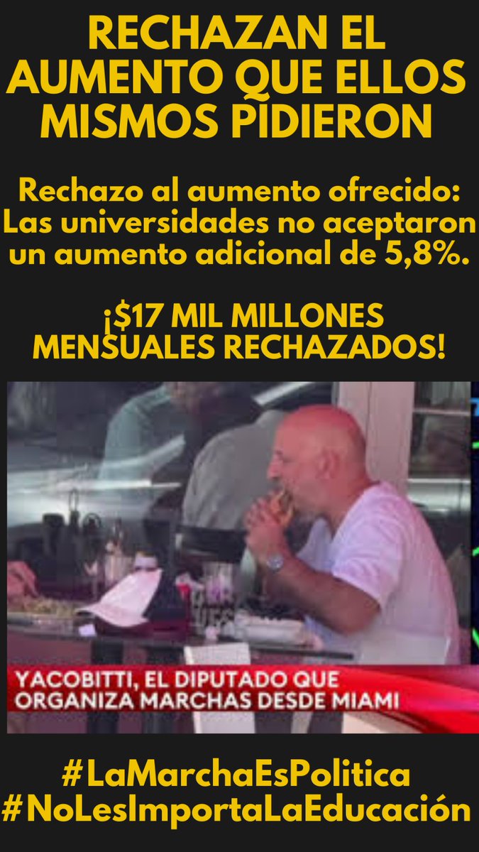 HerreroLiberal's tweet image. No marchan en favor de las universidades, marchan en contra del gobierno de @JMilei  
#laMarchaEsPolitica #NoLesImportaLaEducacion