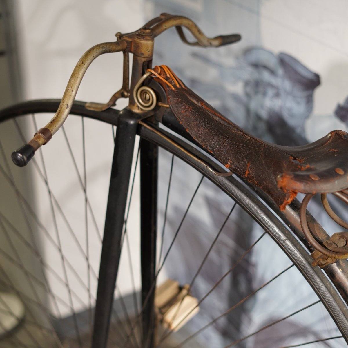 LeMayACM's tweet image. Yes, #LeMayACM is indeed a #carmuseum, but we have several examples of other modes of transportation in our collection, including this c.1885 Columbia Expert Ordinary #pennyfarthing bicycle. Do you think you could ride this?