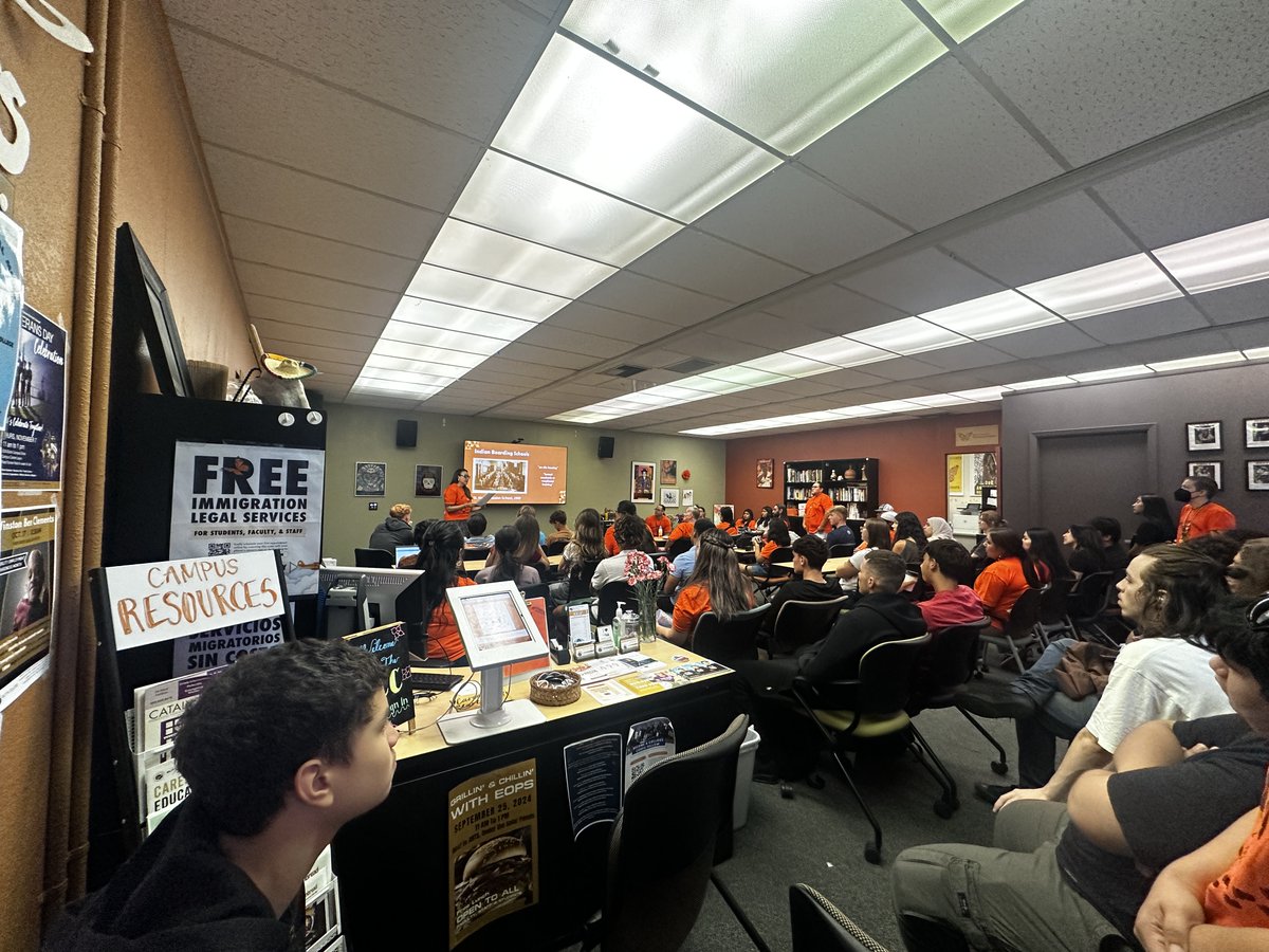 Butte College honored Orange Shirt Day, recognizing the impact of Indian residential schools. Students, staff and faculty wore orange and learned from Dr. Amanda Runyan's presentation.