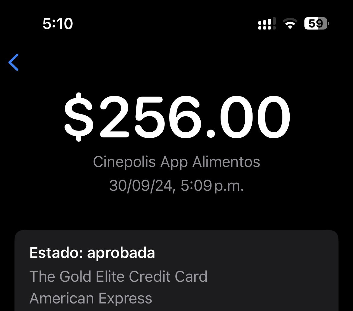 AlejaandroVidal's tweet photo. @AyudaCinepolis en la app me salió que me compra no fue aprobada pero se me hizo el cobro https://t.co/CtOFr6ouYD