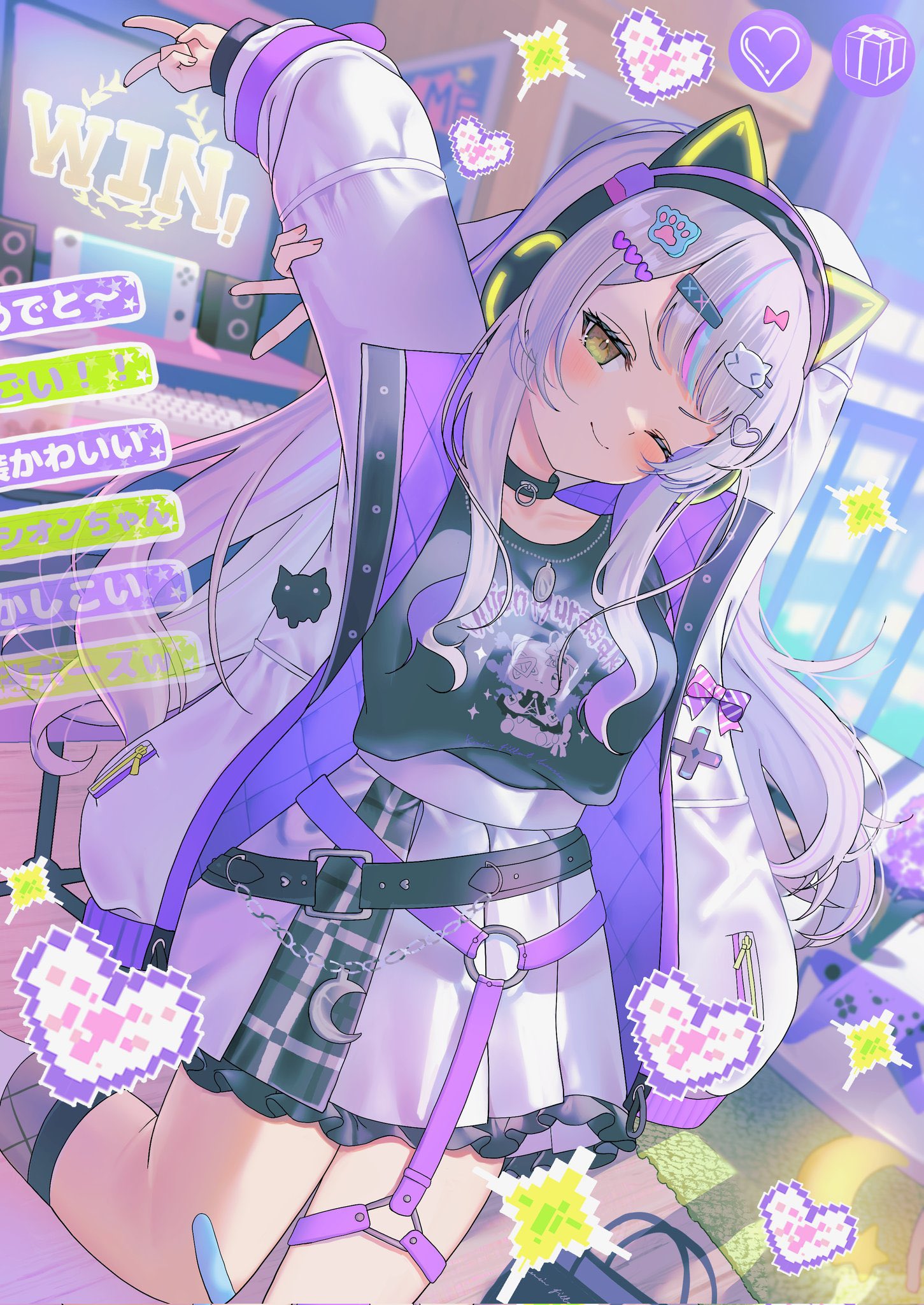ホロライブ】紫咲シオン 布ポスター キャラクターグッズ
