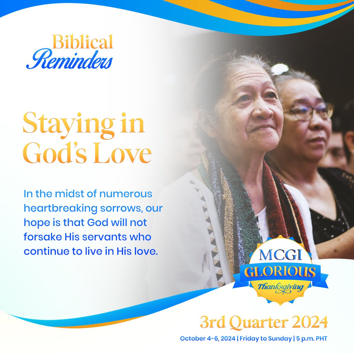 mcgidotorg's tweet photo. Let us remember that all things work together for the good of those who love God. 

No matter the difficulties experienced in this life, use them to show greater trust and love in God by carrying on with His words. https://t.co/dvHNk2YSQ8