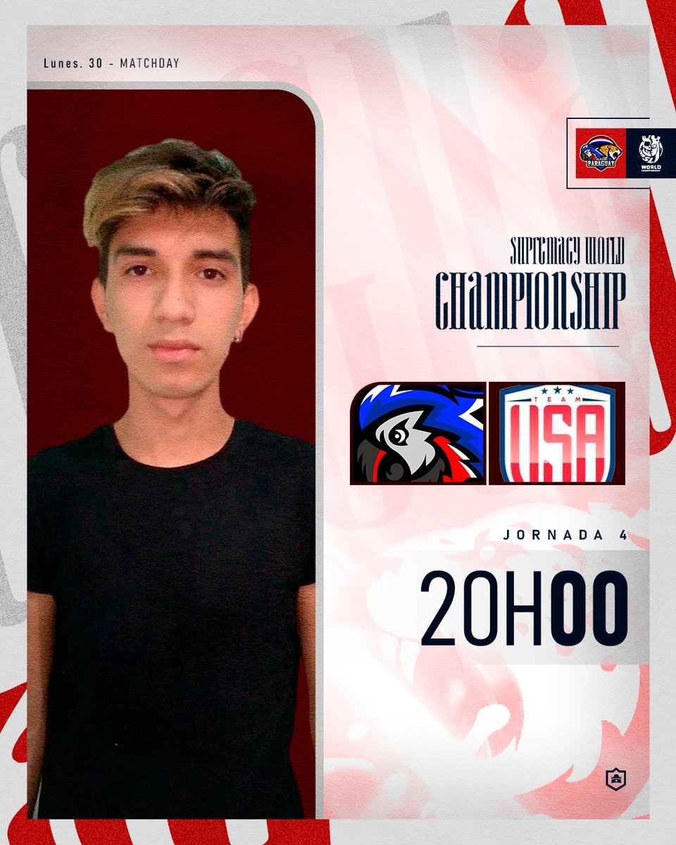 Paraguay Team (@paraguayteamcr) on Twitter photo DIA DE PARTIDO!๐บโฌ๏ธ
Hoy nuestros akatembo albirrojos van por su segunda victoria de la <a href="/CR_Supremacy/">Supremacy League</a>๐
๐ <a href="/TeamUSA_CRL/">Team USA ๐บ๐ธ</a>
โฐ 20:00๐ต๐พ 18:00๐ฒ๐ฝ
๐บ Twitch.tv/Tucansitou
#VamosAlbirroja DIA DE PARTIDO!๐บโฌ๏ธ
Hoy nuestros akatembo albirrojos van por su segunda victoria de la <a href="/CR_Supremacy/">Supremacy League</a>๐
๐ <a href="/TeamUSA_CRL/">Team USA ๐บ๐ธ</a>
โฐ 20:00๐ต๐พ 18:00๐ฒ๐ฝ
๐บ Twitch.tv/Tucansitou
#VamosAlbirroja