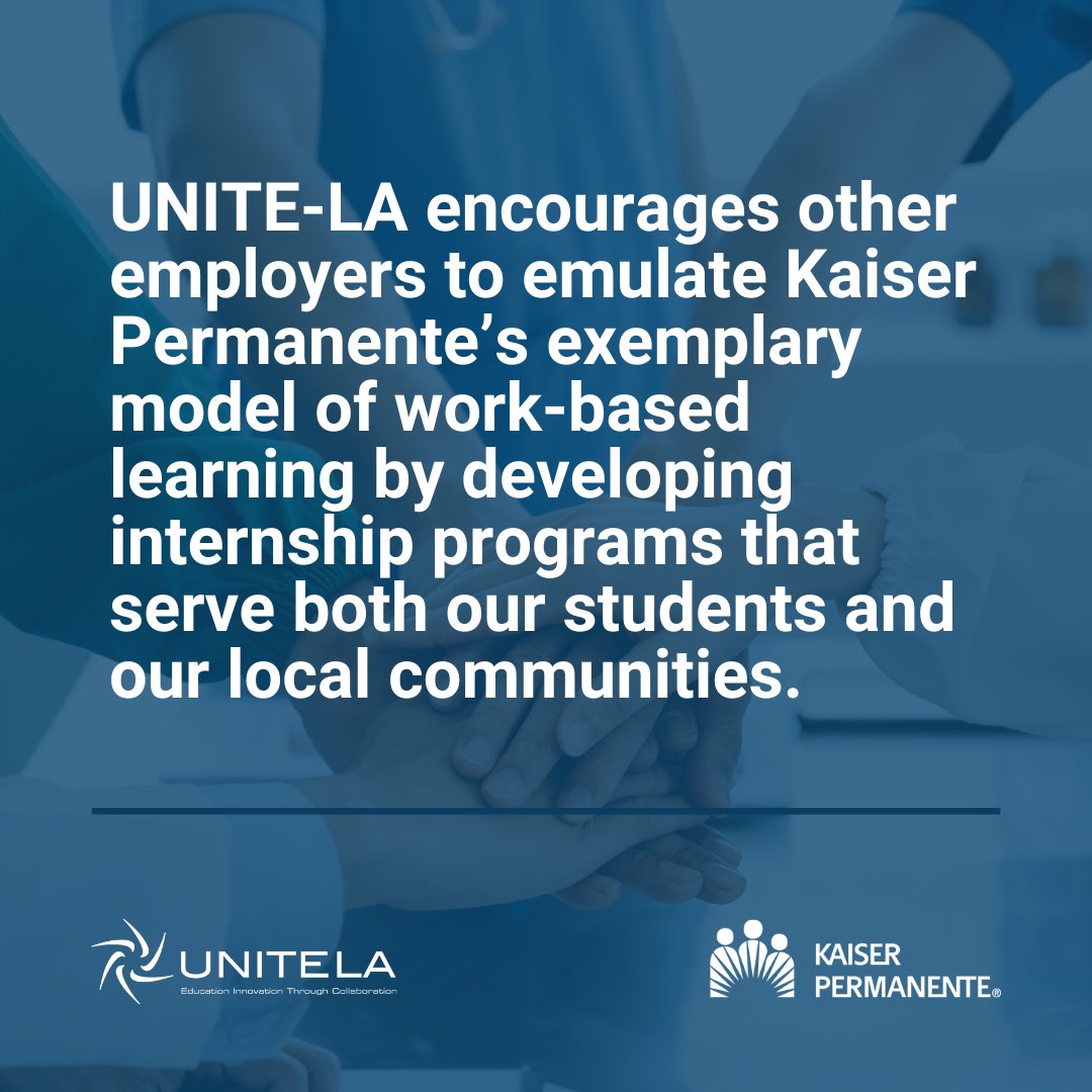 UNITE-LA (@letsunitela) on Twitter photo (1/2) <a href="/KPSCALnews/">Kaiser Permanente Southern California</a>' internship program opens the right doors, aligning with CA's statewide initiatives like #GSPP. It offers students from diverse backgrounds tailored roles in healthcare for a more inclusive system. (1/2) <a href="/KPSCALnews/">Kaiser Permanente Southern California</a>' internship program opens the right doors, aligning with CA's statewide initiatives like #GSPP. It offers students from diverse backgrounds tailored roles in healthcare for a more inclusive system.