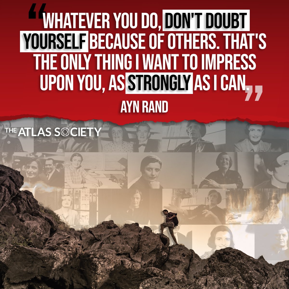 TheAtlasSociety's tweet photo. Ignore the haters, their envy is irrelevant to your ambitions. #EnvyIsEvil #SelfInterest #AynRand
https://t.co/Az7QRnPgae https://t.co/VUKM3h5pym