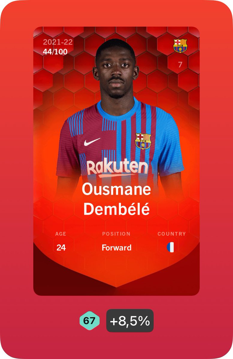 Bon…j’ai 15h pour te remplacer… #psg #dembele #sorare