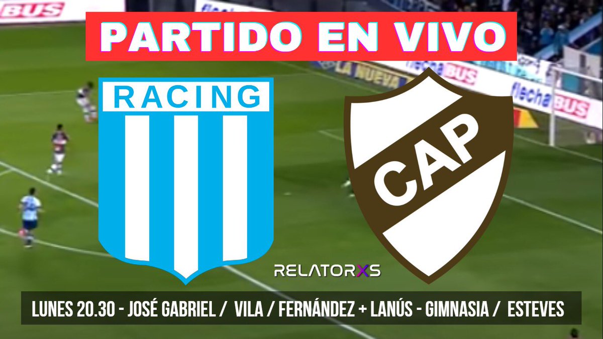 ‼️🚨SUMATEEEE YA
⚽️ RACING 🆚 PLATENSE 

🎙️Relata: <a href="/josegcarbajal/">Salú la barra! 🇺🇾🇦🇷🇩🇰🇸🇪🇩🇪</a> 
Comenta: <a href="/viviana_vila/">Viviana Vila</a> 
Estudios: <a href="/Ignfernandezl/">Cone Fernández</a> 

Sobran las opciones, pero siempre Relatorxs ⚡️
📻 <a href="/AM750/">LA 750</a> 
📲 relatores.com.ar
💻 youtube.com/live/iO6Ayj69W…