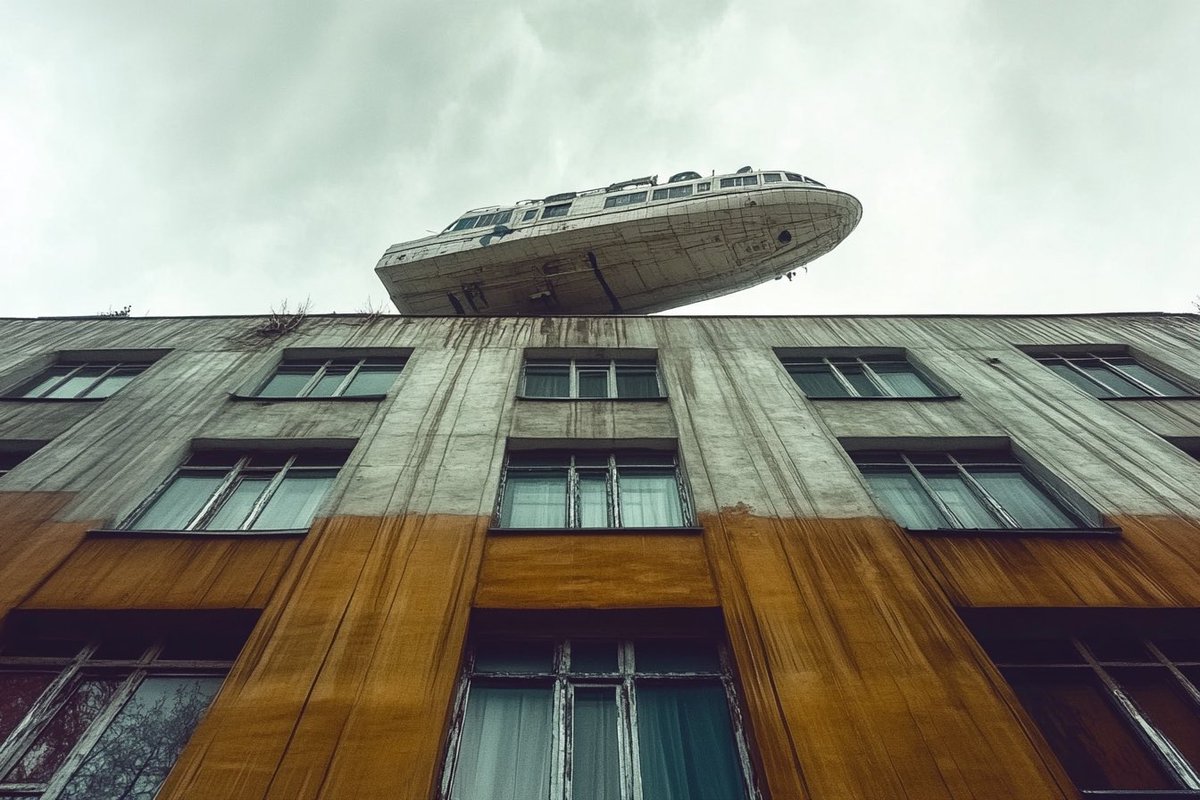 sergeluke's tweet photo. Brutalist cities in #Dieselpunk #Brutalism #MJ @goacrip2 #Metropolis #Arship #citybus https://t.co/ZYjSTj3NsP