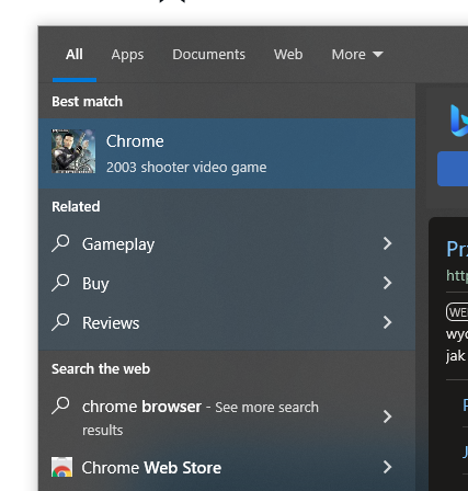 BartekMoniewski's tweet image. Thanks Microsoft. Chrome, a 2003 shooter game, is exactly what I was looking for.
