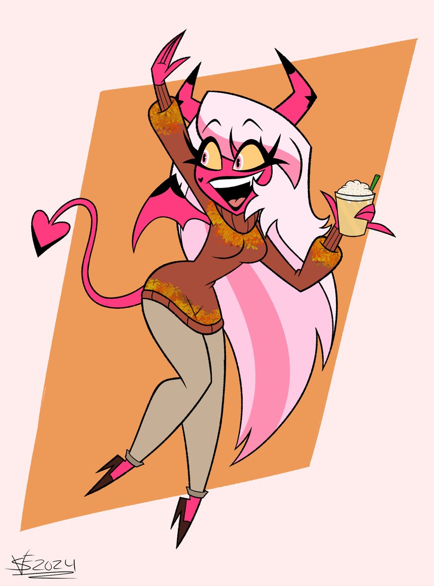 SebVelaz's tweet photo. Quick doodle of Verosika enjoying best season
#HelluvaBoss #VerosikaMayday  #Fall #fanart https://t.co/tTpSxY9U7h