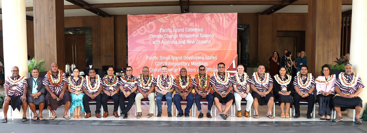 SprepChannel's tweet image. On the #RoadToCOP29 , Pacific Climate Change Ministers and Officials are engaging in the Pacific Island Countries Climate Change Ministerial Talanoa with Australia and New Zealand in Nadi Fiji today

#ResilientPacific #RoadtoBaku #Fiji