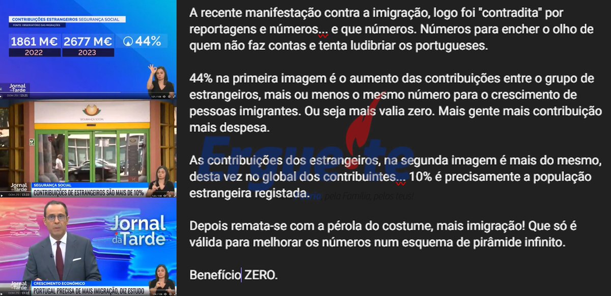 bananas_se3292's tweet photo. A recente manifestação contra a imigração, logo foi "contradita" por reportagens e números... e que números. Números para encher o olho de quem não faz contas e tenta ludibriar os portugueses.
#imigracao #ErgueTe #anamoura #alvalade #portugal #globosdeouro https://t.co/ZjoKnPH81O