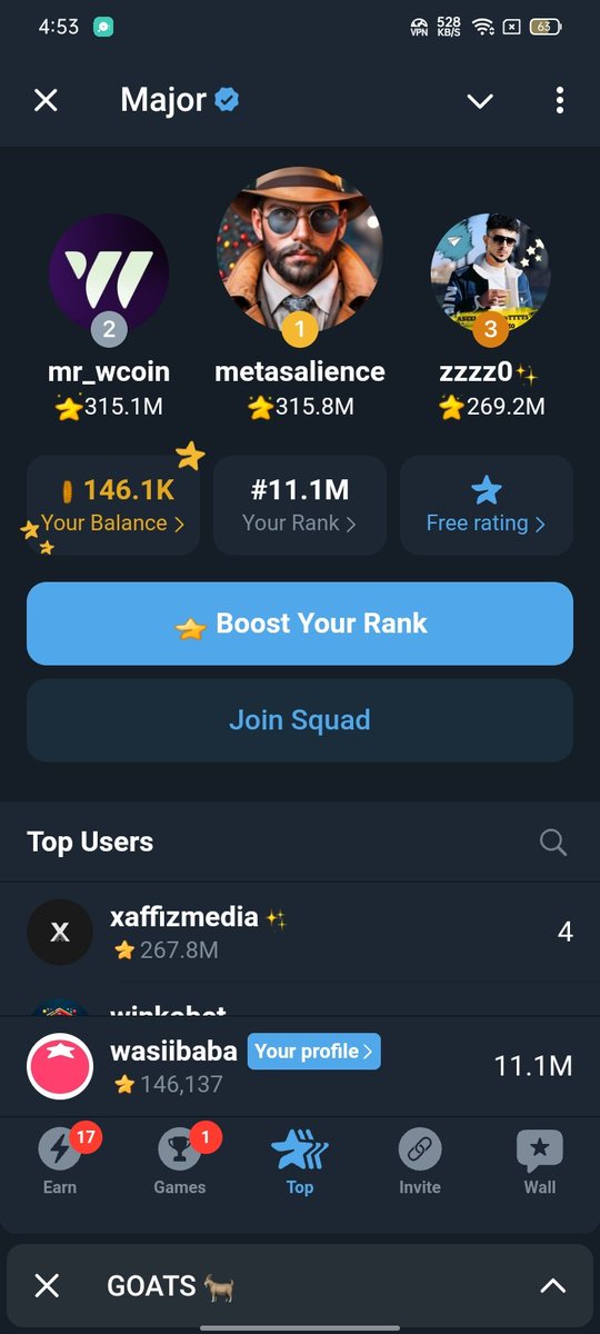 wasii_baba's tweet photo. @GOATS_immortal #Major 
My Major Coins https://t.co/P2oS1SVDbs