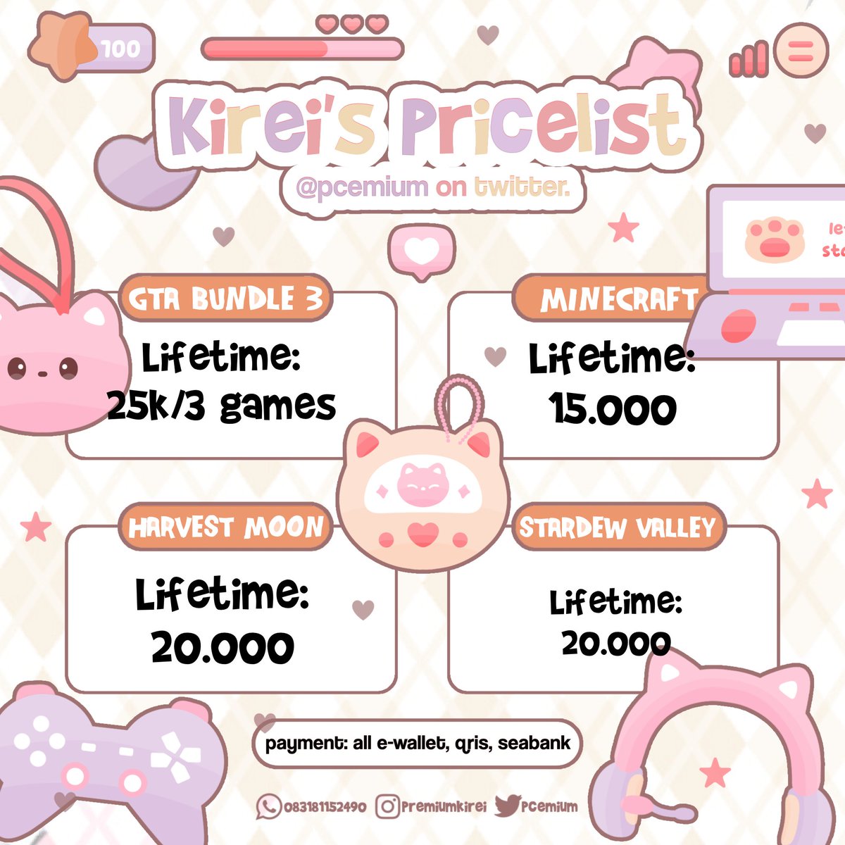 pcemium's tweet photo. Stand by di wa ya, fast respon ke WA aja

💌 : https://t.co/wTNTMow3ps https://t.co/Hkl2x5I0CZ