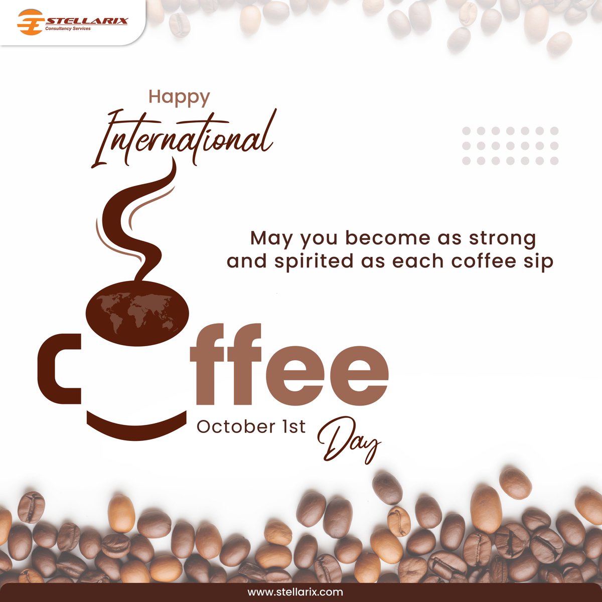 Stellarix's tweet photo. While we celebrate International Coffee Day, itโs essential to recognize that coffee has become synonymous with instant energy, creativity, and productivity.
#Stellarix #SustainableCoffee #CoffeeProduction #InternationalCoffeeDay https://t.co/OOLVDon2OU