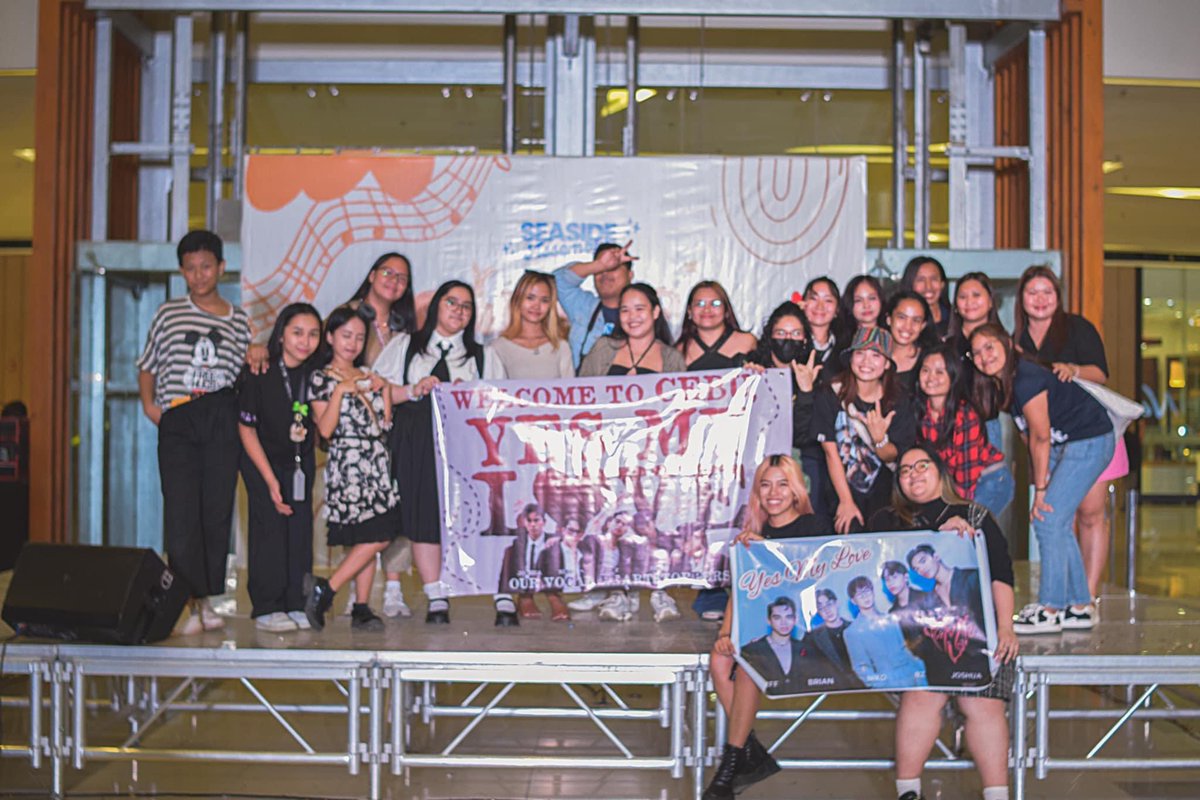 cebu_ppop_s's tweet photo. 143 Cebu
Fanbase of PPOP group Yes My Love
09|14|2024 Cebu PPop Fan Fest 2024 at SM Seaside City Cebu (Official) City Wing Atrium.
#CebuPPopFanfest #CPFF2024 https://t.co/Ky7EVzb7V3
