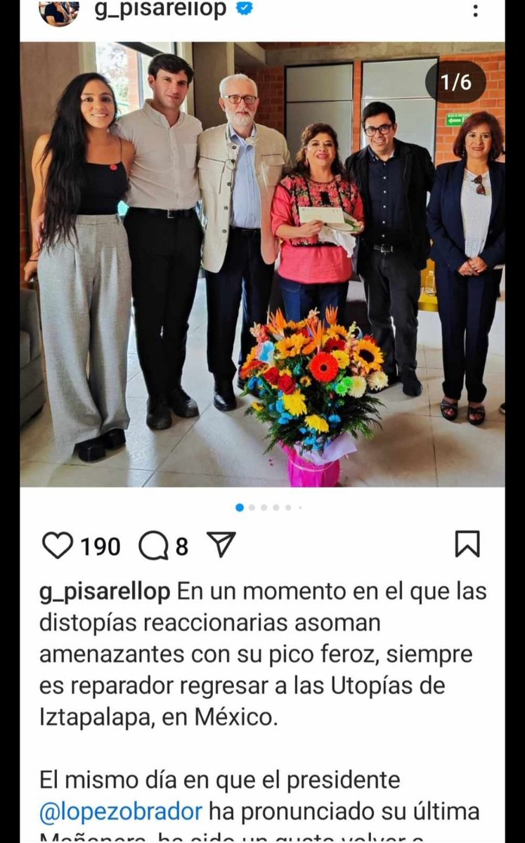 Per cert Gerardo Pisareello ja esta a CdMex. Altre vividor que dona suport al neo comunisme. 
Per cert ja podries preguntar allo d'abrazos no balazos oi?