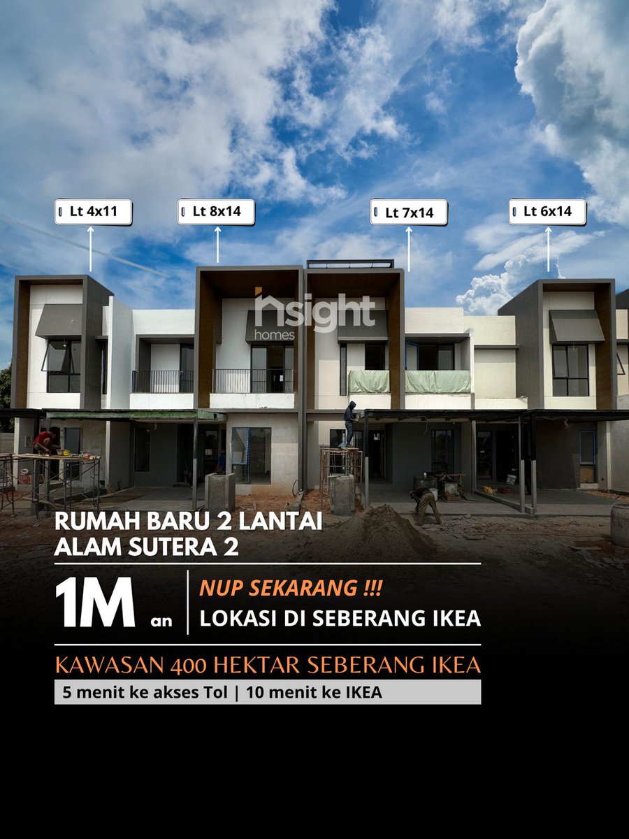 *New Launching | Rumah 1M an di Alam Sutera*
📍Alam Sutera 2 seberang IKEA

*Kawasan 400 hektar | Dipasarkan Perdana*

📍5 menit ke Tol
📍10 menit ke IKEA
📍10 menit ke Mall Alam sutera

NUP PRIORITY SEKARANG ‼️

CHOKY
Wa.me/6287864797503