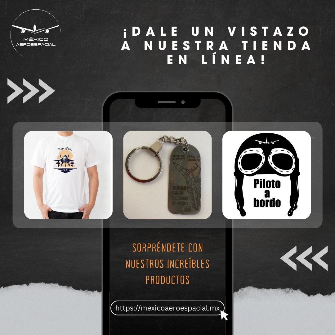 maeroespacial's tweet photo. 📷📷 ¡El estilo aeroespacial está aquí! Descubre llaveros, playeras y más en la tienda de México Aeroespacial y Defensa. 📷 ¡Compra ahora!
.
https://t.co/jfjWBwFmHM
.
#Aeroespacial #Defensa #EstiloAero #CompraHoy https://t.co/4TYqBBcYTo