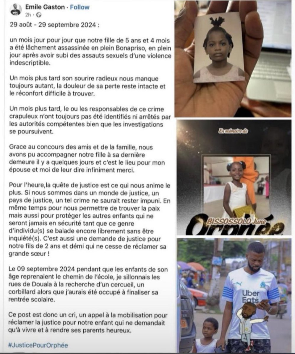 Bonjour 

#JusticePourOrphée 🙏🏾🕯️