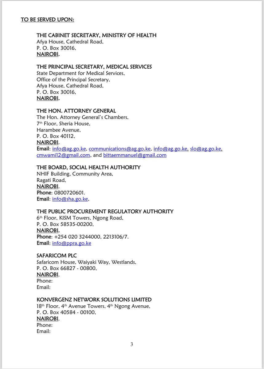 OkiyaOmtatah's tweet image. Filed a court petition together with Eliud Matindi &amp;amp; Magare Gikenyi to stop the launch of the Social Health Insurance Fund (SHIF), we also seek to quash the contract between the government and the Safaricom Consortium, citing concerns over the lack of legislation to