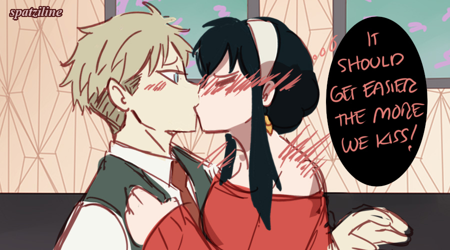 spatziline's tweet photo. Yor... can't, but she truly wants to kiss Loid many many times like in the movies #SPY_FAMILY #loidforger #yorforger https://t.co/iMd3wpMxUf