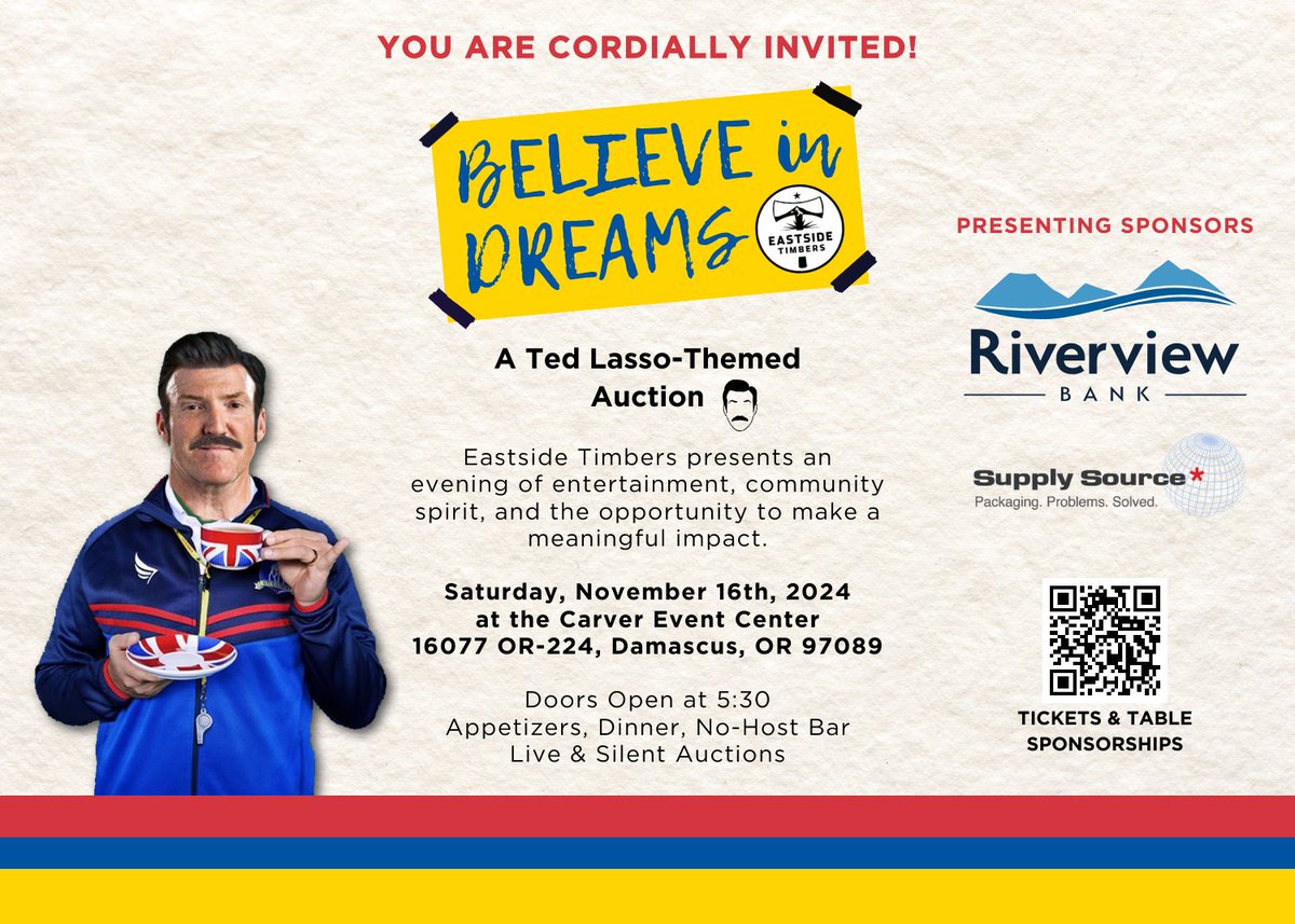 EastsideTimbers's tweet photo. Nov 16th! Join us! Tickets now available for purchase! Sponsorships available as well. #ThisIsEastside #Auction https://t.co/mI0MYOwU7M https://t.co/YajpWhVCYW