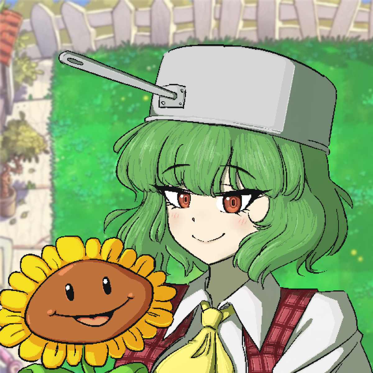 Yuuka Kazami and a sunflower!🌻 + a little extra! #touhou