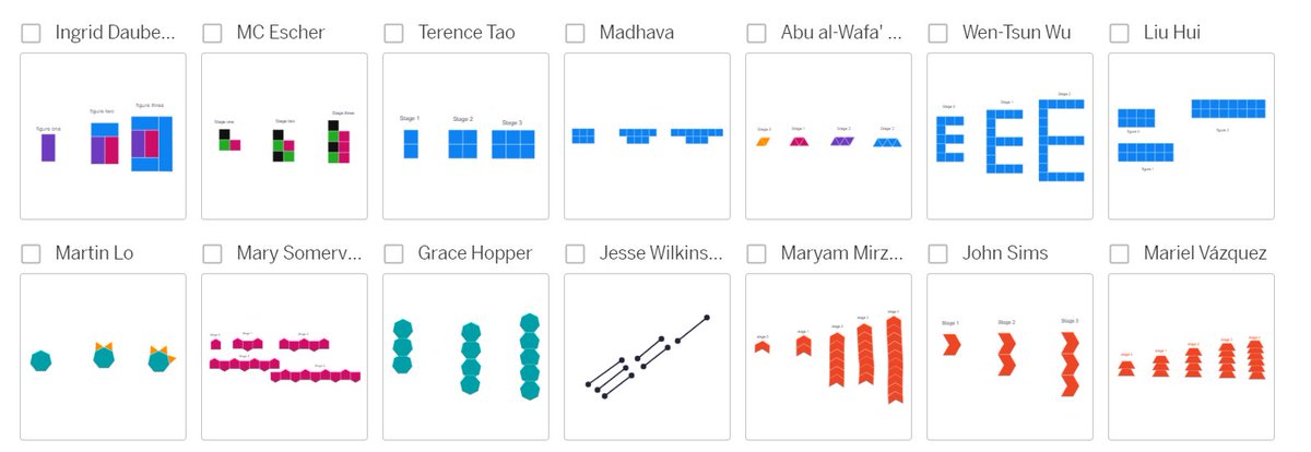 SPFurman17's tweet image. Used #Polypad to have my Ss build their own linear and exponential #visualpatterns on #desmos and then had them write equations and build tables to match their patterns. Loved the #mathart and creativity #iteachmath #mtbos #desmosclassroom