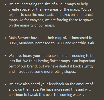 We have made some changes to our maps for force wipe!

youtube.com/watch?v=uSkDcx…