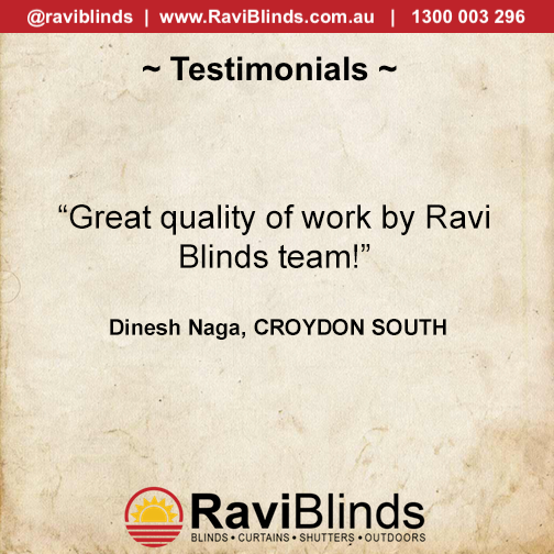 raviblinds's tweet photo. #raviblinds #RaviProjects #Testimonials #Jobs #BlindsJobs #Blinds #Curtains #Shutters #croydonsouth

Call Us: 1300 003 296
Website: https://t.co/CbWeS2yjjY https://t.co/Fn4Roese2G