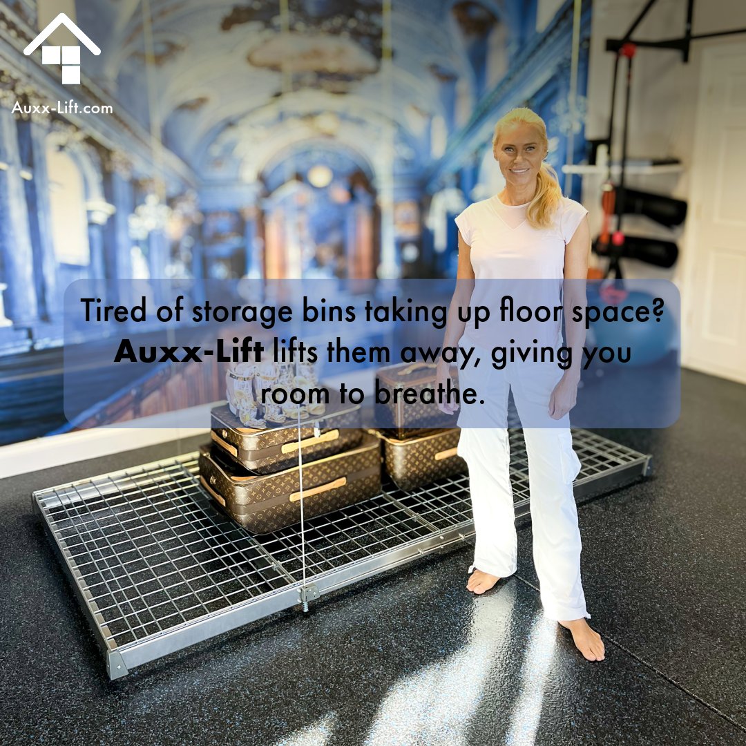 Tired of storage bins taking up floor space? #storage #HomeImprovement