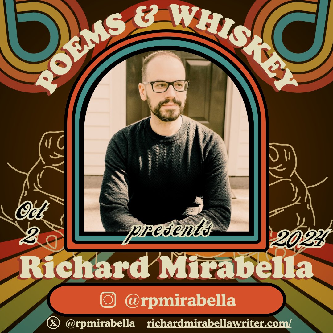 PoemsWhiskeyPod's tweet photo. This Wednesday, October 2nd at 8pm-ish, @RPMirabella joins our murky ranks.
Don't worry, we'll leave you a trail of breadcrumbs to get back out.
See you soon y'all.
Cheers!
*etc etc in the thread
#writing #writingpodcast #creativitypodcast https://t.co/1u7MX9LHDT