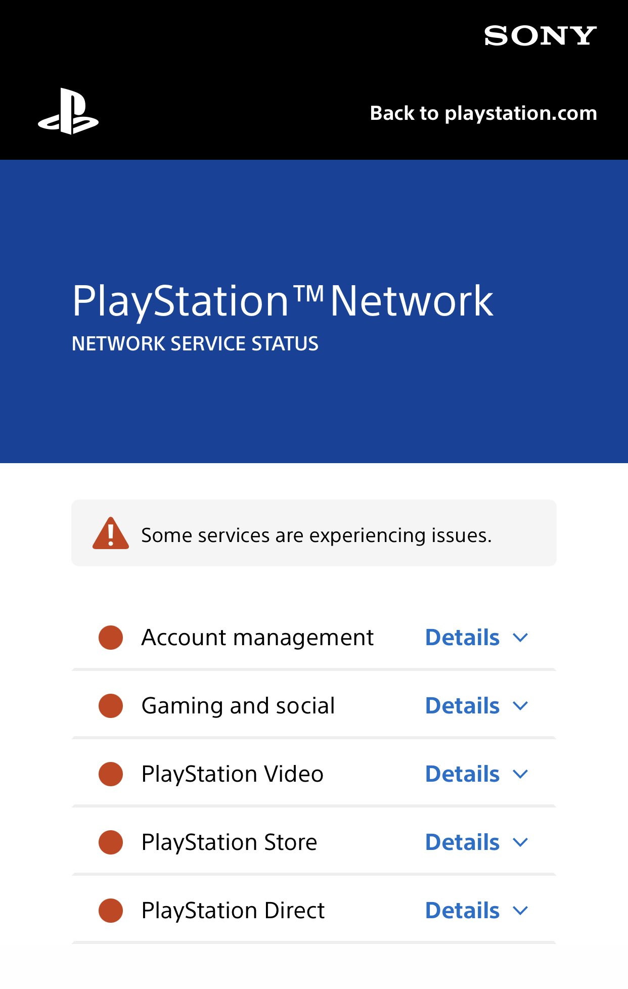 Roland Austinat on X: &ldquo;Some services? Make that all services! #PSN 
