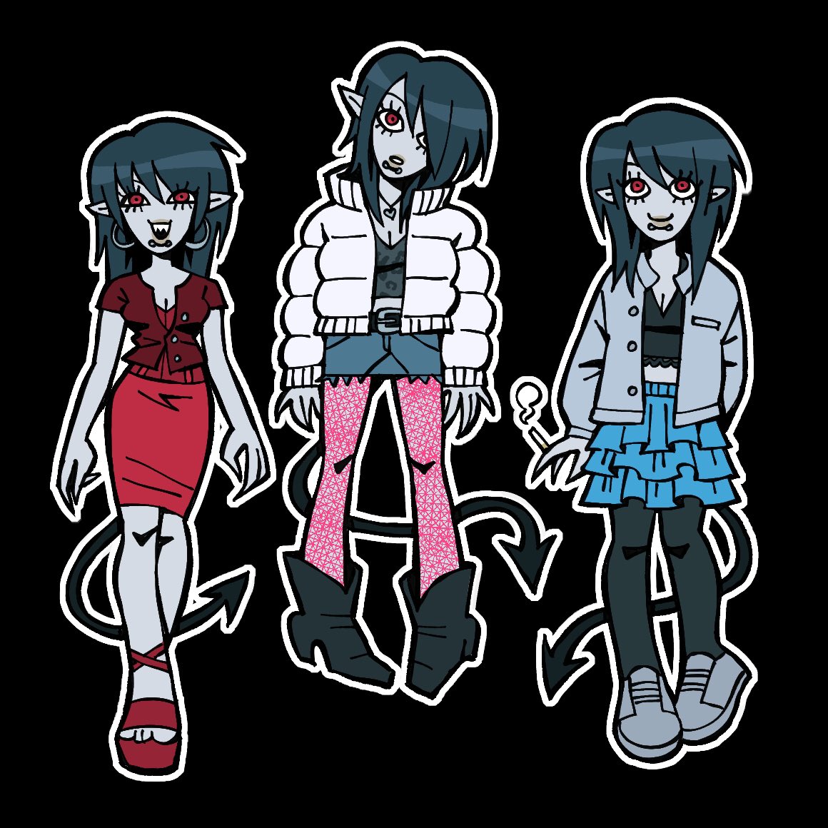 3 characters i associate with sharky… do you recognize them? 😼