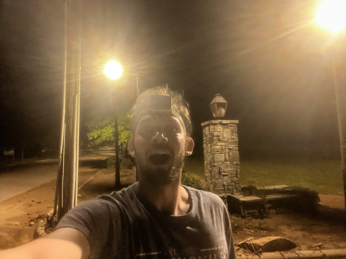 POWER. Just now above Ingles on Hwy 9 in Black Mountain! Note, this is the main road through town, side roads still have nothing.

Gas pumps are working, but it’s a trickle.