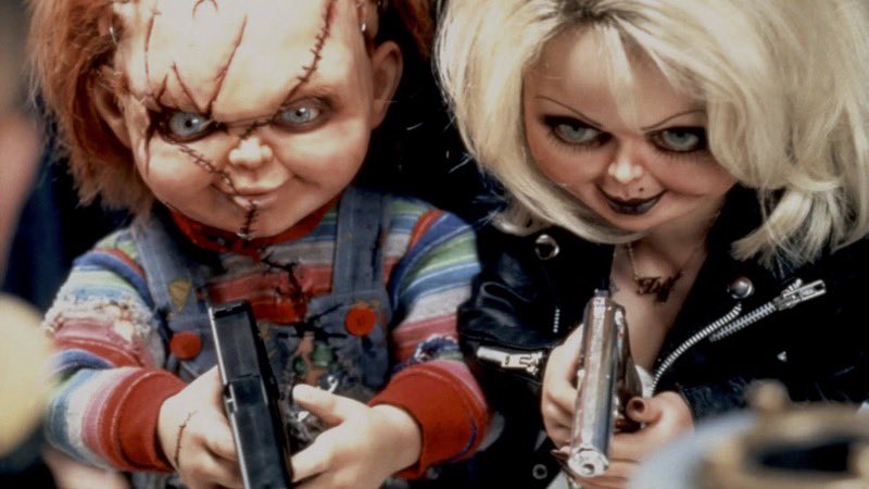 heyimrobby's tweet photo. Just watched Bride of Chucky and oh my god that movie is so ridiculous lmao 8/10 😭 https://t.co/VbObjY3oJk