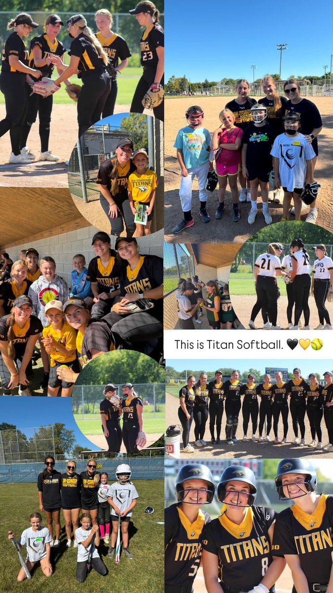 UWOSoftball1's tweet image. What an awesome weekend! We had the opportunity to welcome young softball players  to our black and gold scrimmage game &amp;amp; sign some autographs! We also had the opportunity to volunteer at a camp  with 360U! Join us this Saturday at Circle tap for our DH against GB (11/1pm)🖤💛🥎