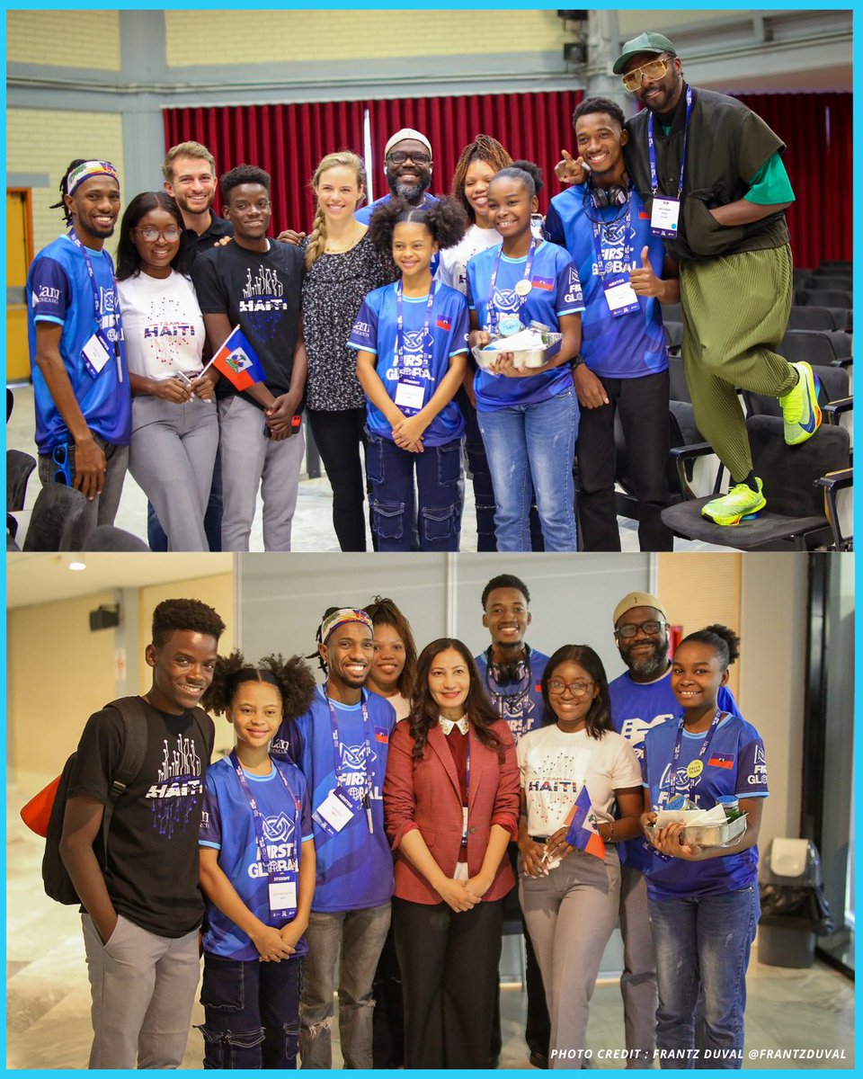LunionSuite's tweet photo. 🇭🇹 Let's Go Haiti 🇭🇹 ⁠
The Haitian robotics team significantly impacted the First Global Challenge 2024, held in Athens, Greece, from September 26 to 29. The team competed against 194 countries and focused on an innovative project to combat famine by transforming leaves into proteins to create a Leaf Protein Concentrate. This initiative directly aligned with the competition’s theme, “Feeding the Future,” and showcased the potential of technology in addressing global food challenges.⁠
⁠
Guided by their mentors, Jameson Léo and Jovany Florvil, the Haitian team was selected as one of the ten finalists for their outstanding project. The team consisted of five talented teenagers: captain and driver Scutt Marlly, programming and mechanical design specialists Nicolas Sterly Faïcka and Jean Pierre Djolanda, mechanical designer Pierre John Kely Stanley, and team driver Roosevelt Marseillant. Their collaboration and ingenuity shone brightly throughout the competition, reflecting the spirit of innovation and resilience that Haiti embodies.⁠
⁠
The team’s hard work paid off, as they were awarded two prestigious accolades: a bronze medal, the Al-Khwarizmi Award, and the Social Media Challenge Award. This recognition highlights the team’s technical skills and ability to engage and inspire others through their project.⁠
⁠
Photo Source: Frantz Duval⁠