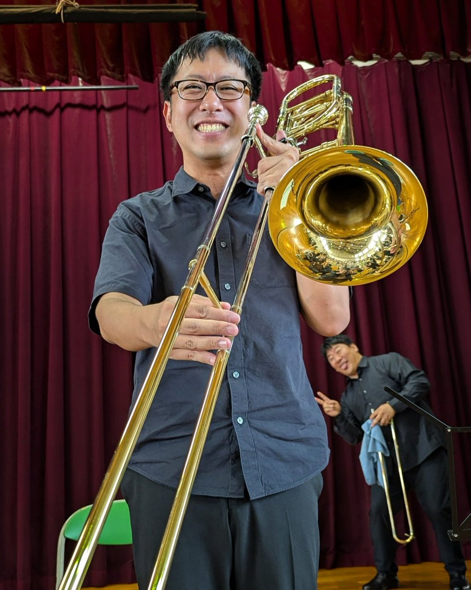 nagoyaphil's tweet photo. 【新入団員情報】
10月1日、名フィルに新たなバス・トロンボーン奏者が加わります！
菅原薫（すがわらかおる）です。北海道苫小牧市出身、北海道立札幌白石高等学校、洗足学園音楽大学、東京藝術大学大学院で学びました。
パワフルな重低音にご期待ください！　これからよろしくお願いいたします！ https://t.co/KDvbGdK6gA
