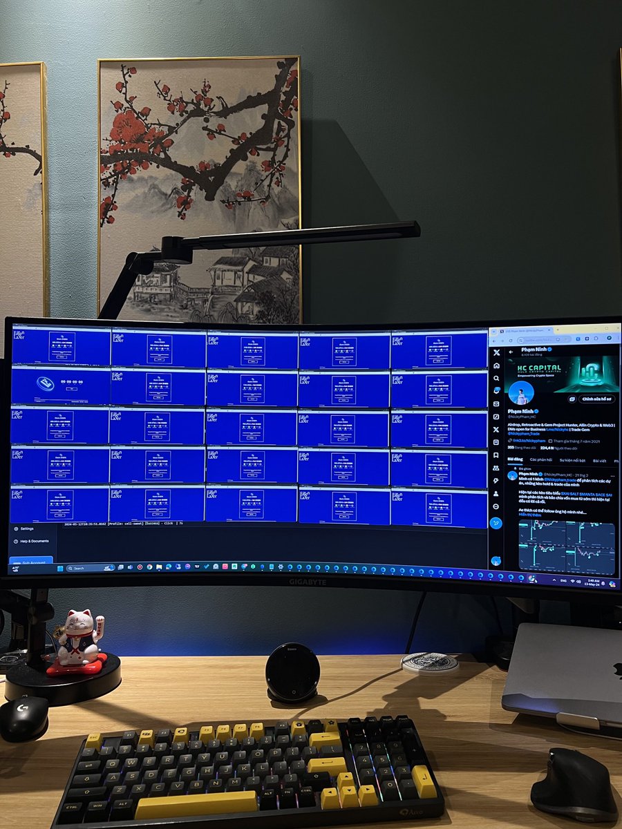 NickyPham_HC's tweet photo. Giveaway 100$ dự đoán giá listing @eigencloud $EIGEN

📍Rule: 
- Đoán đúng - Nhanh nhất - Chính xác nhất giá ATH của cặp $EIGEN/USDT tại cây nến 15M đầu tiên khi list sàn Binance

- 10 slot trao cho 10 ae dự đoán chính xác và nhanh nhất 

- Follow @Nickypham_HC @Nickypham_trade & @binance_vietnam 

- Tham gia nhóm https://t.co/06VfpMqsrN

- Đã Like và Retweet bài viết này

🔻 Lưu ý:
- Deadline dự đoán: 11:55 ngày 01/10 (giờ VN)
- Mỗi người được dự đoán tối đa 1 lần
- Tin nhắn edit sẽ không được tính
- Trong trường hợp có tranh chấp, quyết định cuối cùng thuộc về mình.

📍Giảm 40% phí giao dịch sàn BINANCE: 
https://t.co/9vHTZmrXEE (có nhóm support riêng cho ae dưới ref mình trong các kèo airdrop).

Eigen Layer là dự án lead trend restaking khá lực, đã raise được 164m$ (định giá 500m$) với backer là a16z, coinbase, polychain,..

Dự án lực, list gần như full sàn (cả binance, coinbase, okx, bybit, gate...). $EIGEN sẽ được list vào 12:00 hôm nay ngày 1/10.

⚡️Tổng cung là 1,680,000,000 $EIGEN.

⚡️Cung lưu thông ban đầu 197,000,000 $EIGEN.

Tuy nhiên với những ae ăn airdrop đợt rồi đang stake nếu muốn bán thì phải unstake mất 7 ngày. Cung ban đầu dự sẽ ít hơn.

Dự đoán giá list ban đầu sẽ tầm 5-7$ MarketCap khoảng 1 tỷ - 1.5 tỷ USD là đẹp.

Anh em dự đoán thế nào, đã nạp lên sàn hay unstake chờ bán hết chưa? 

Chuẩn bị lụm xèng nàooooo