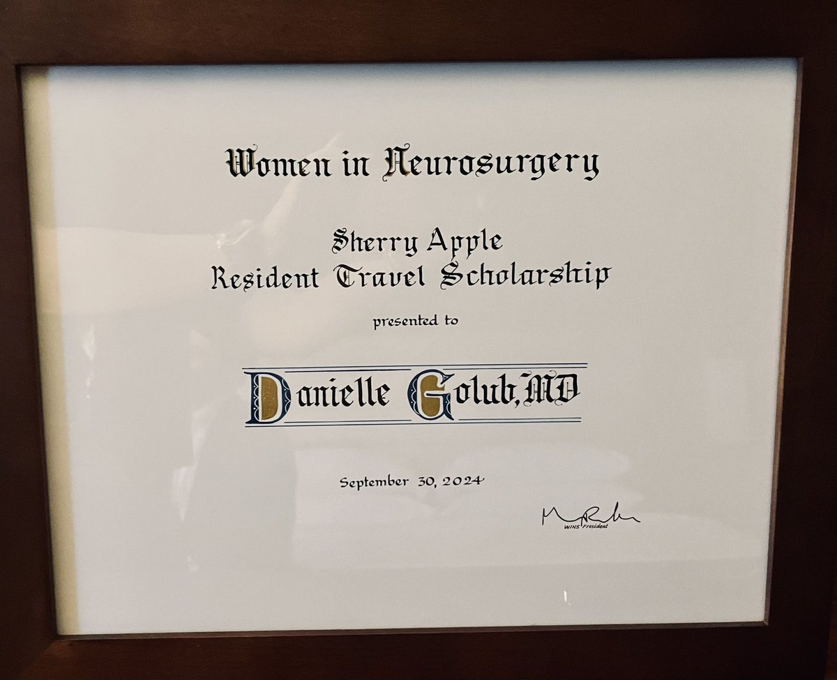 Danielle Golub, MD, MSCI (@dgolubmd) on Twitter photo Thank you <a href="/WomenInNSGY/">Women In Neurosurgery (WINS)</a> for the incredible honor of winning the Sherry Apple Resident Travel Scholarship this year <a href="/CNS_Update/">CNS</a> for our work <a href="/NorthwellNsurg/">Northwell Neurosurgery</a> on upfront #MMAE for #SDH!
Would not be possible without my fantastic corezzies❤️🔥🤩 <a href="/CNS_Update/">CNS</a> <a href="/CNSResidents/">CNSResidents</a> #2024CNS Thank you <a href="/WomenInNSGY/">Women In Neurosurgery (WINS)</a> for the incredible honor of winning the Sherry Apple Resident Travel Scholarship this year <a href="/CNS_Update/">CNS</a> for our work <a href="/NorthwellNsurg/">Northwell Neurosurgery</a> on upfront #MMAE for #SDH!
Would not be possible without my fantastic corezzies❤️🔥🤩 <a href="/CNS_Update/">CNS</a> <a href="/CNSResidents/">CNSResidents</a> #2024CNS
