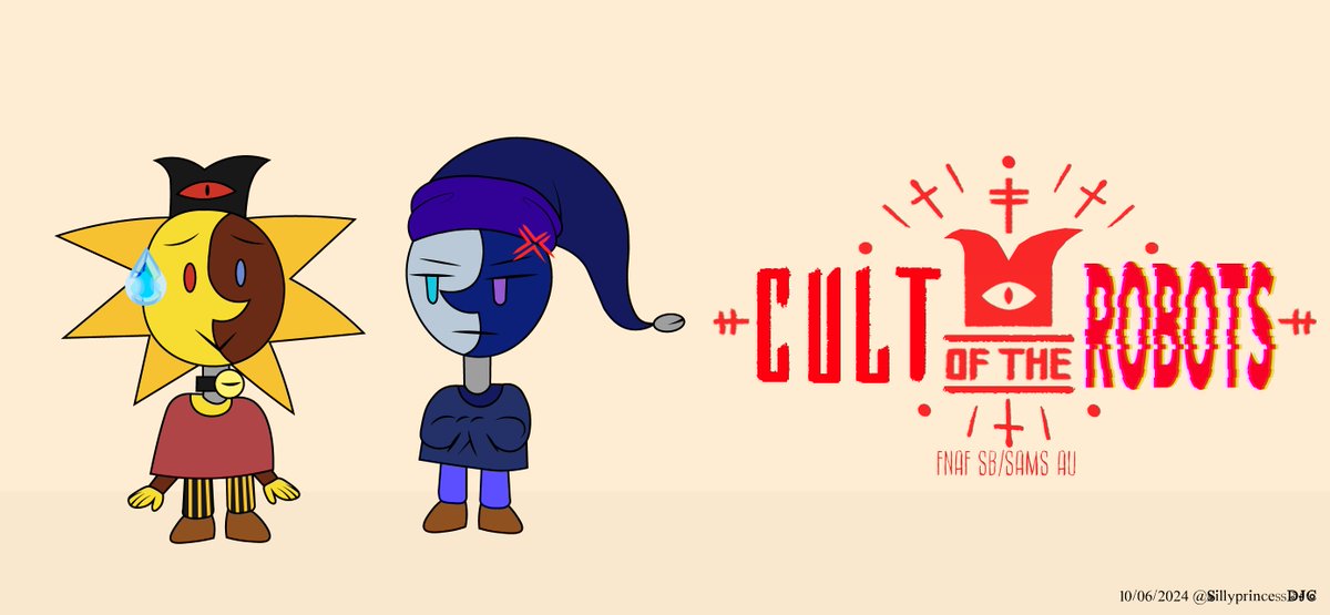 sillyprinceDJC's tweet photo. hiya just redoing an old post of my cult of the robots which to just say this au is not connected to Sun and Moon show, sorry for not realising sooner on hashtags that to be honest have no idea to how use them correctly at first that I'm correcting myself now ;w; #SunandMoonau https://t.co/44uNw39IeZ