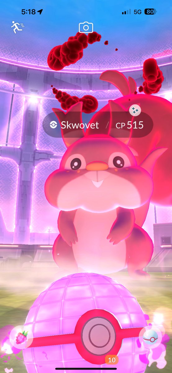 1st shiny Dynamax!  Wish it was a Charmander lol