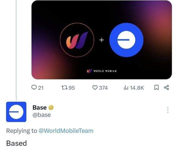 1b_ttg's tweet photo. World Mobile : Base Edition 💥 | $WMTX token Airdrop is Almost Confirmed for NFT Holders 👽
📌 Airdrop distribution : October. 
🟠 Mint it here (~$2 fee) : https://t.co/R1yO89o9dk https://t.co/v4rpOJrHZt